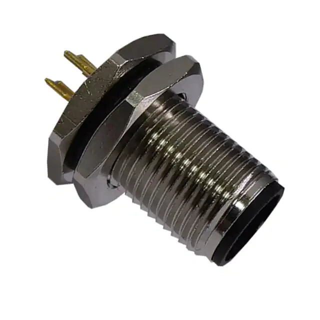 4 Position Panel Mount Circular Connector Socket Male Pin Solder SS ...